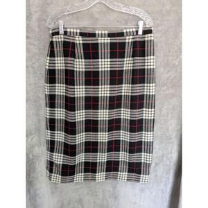 Vintage Skirt Womens Medium Plaid Midi Chic Fashion Casual‎